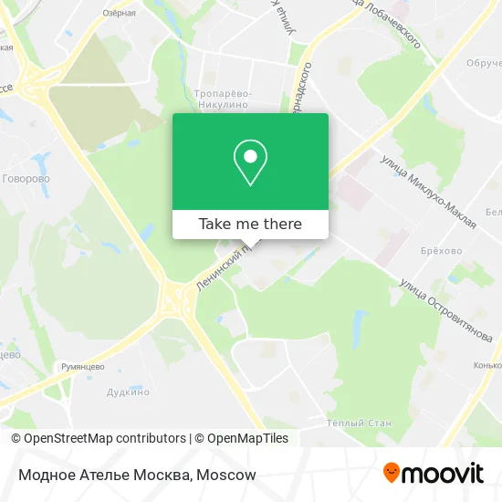 Модное Ателье Москва map