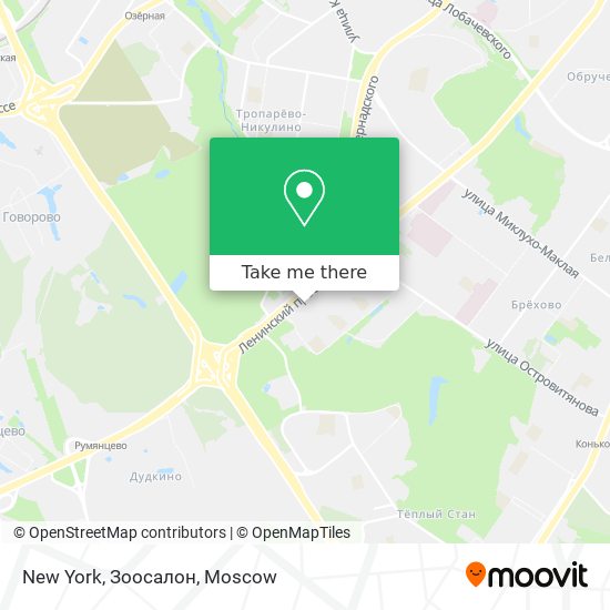 New York, Зоосалон map