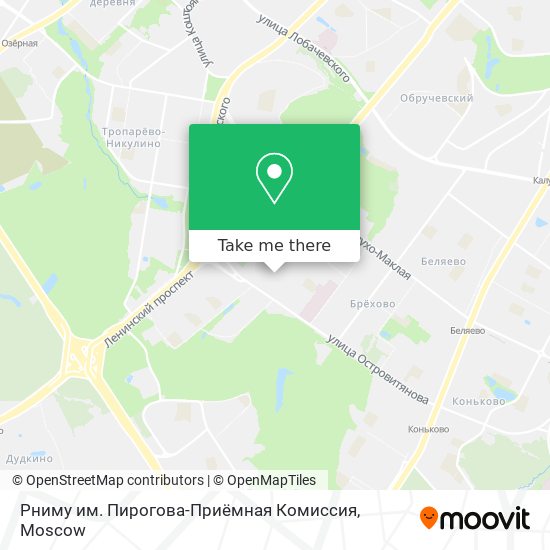 Рниму им. Пирогова-Приёмная Комиссия map