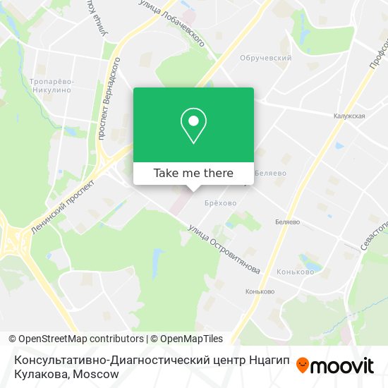 Консультативно-Диагностический центр Нцагип Кулакова map