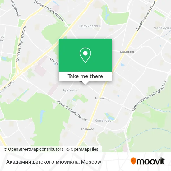 Академия детского мюзикла map