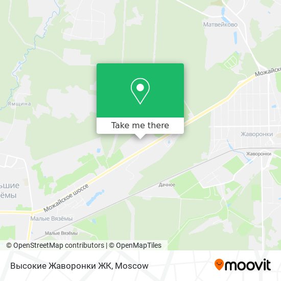 Высокие Жаворонки ЖК map