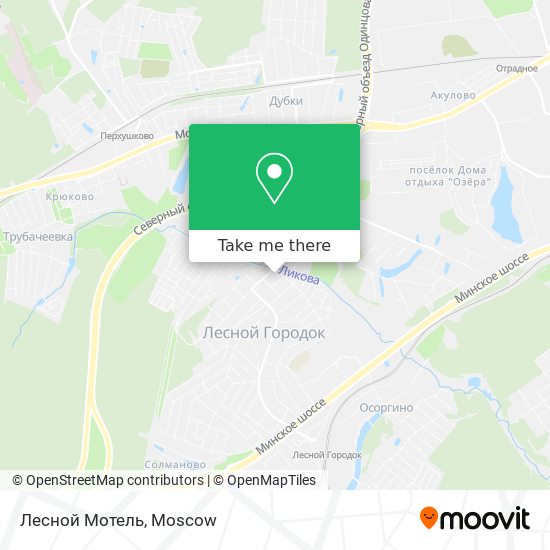 Лесной Мотель map