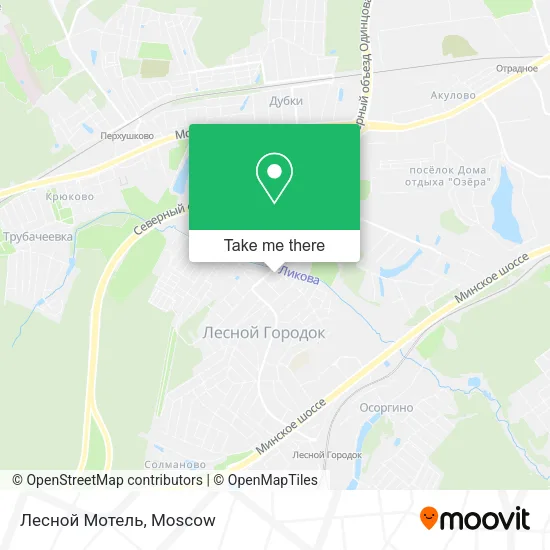 Лесной Мотель map