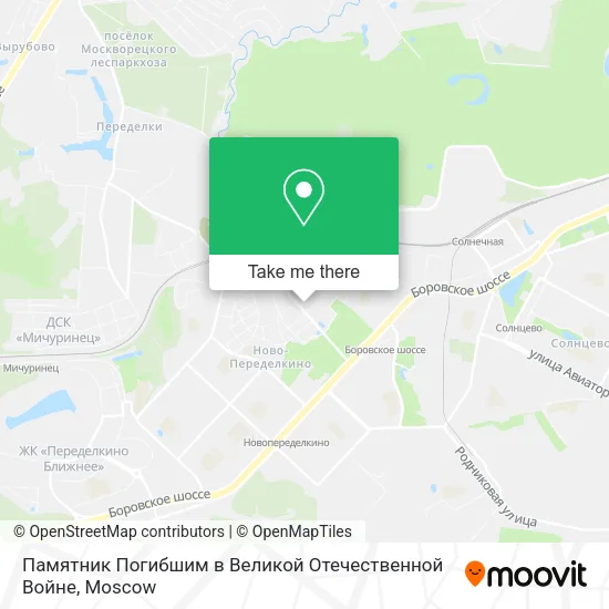 Памятник Погибшим в Великой Отечественной Войне map