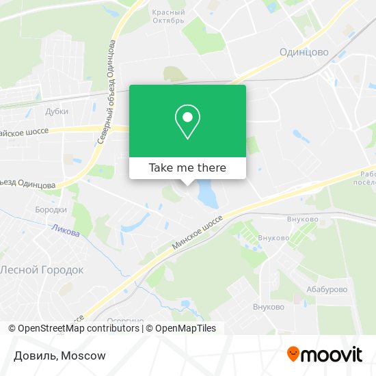 Довиль map