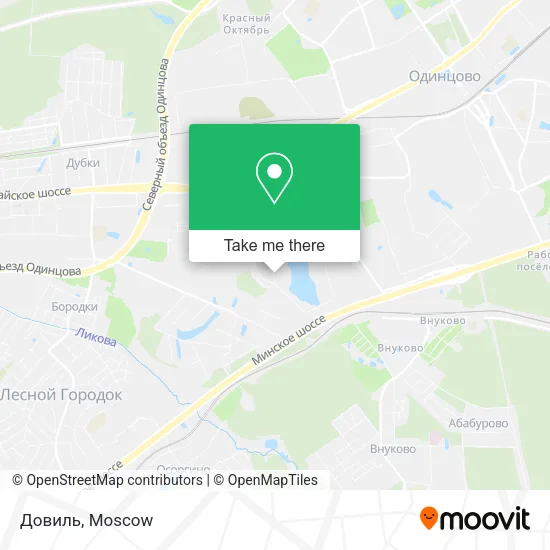 Довиль map