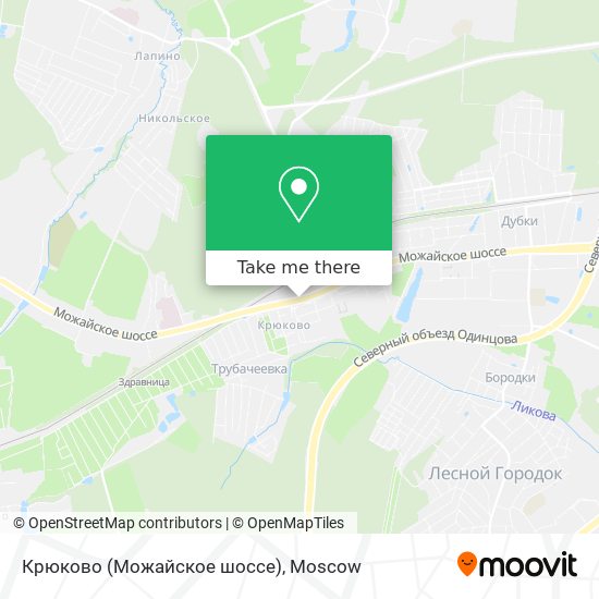 Крюково (Можайское шоссе) map
