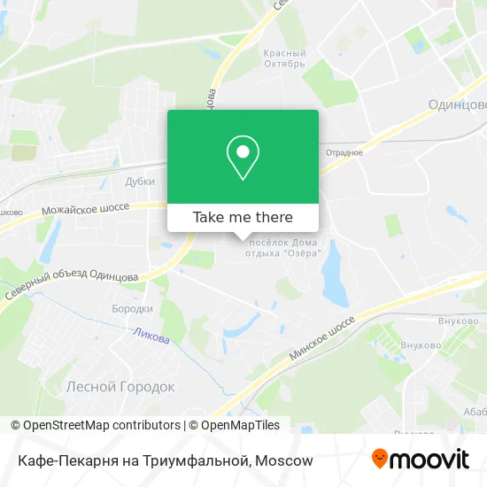 Кафе-Пекарня на Триумфальной map