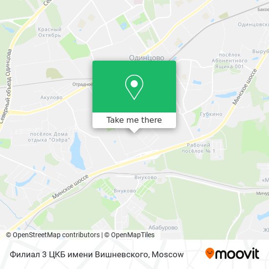 Филиал 3 ЦКБ имени Вишневского map