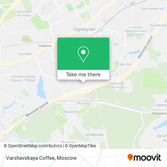 Varshavskaya Coffee map