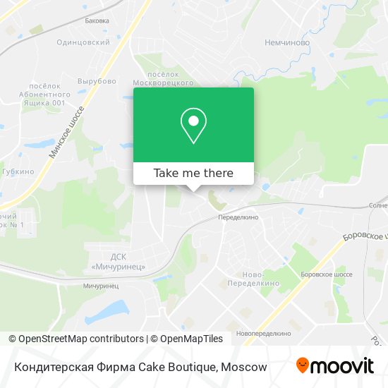 Кондитерская Фирма Cake Boutique map