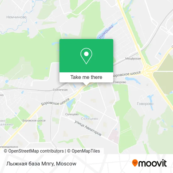 Лыжная база Мпгу map