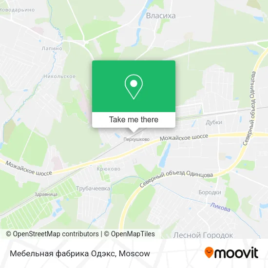 Мебельная фабрика Одэкс map