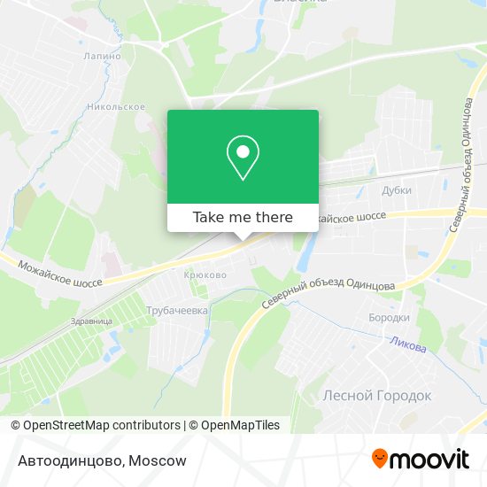 Автоодинцово map