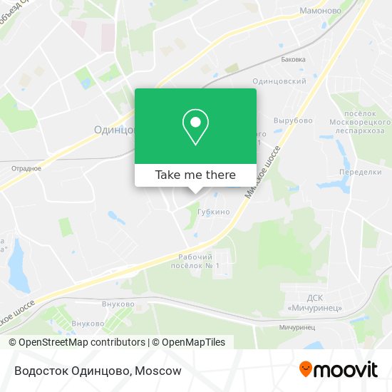 Водосток Одинцово map