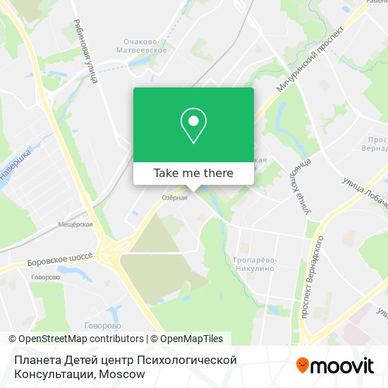 Планета Детей центр Психологической Консультации map