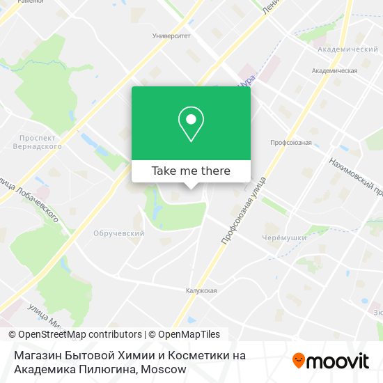 Магазин Бытовой Химии и Косметики на Академика Пилюгина map