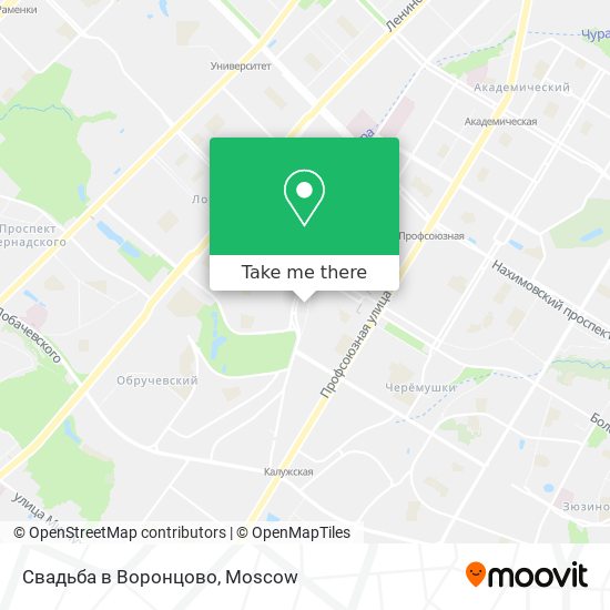 Свадьба в Воронцово map