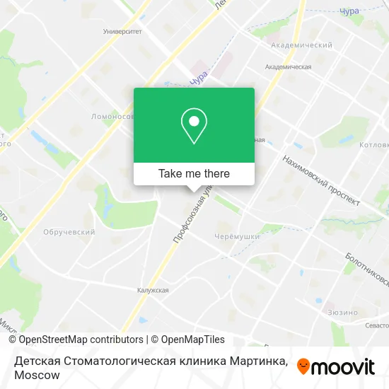 Детская Стоматологическая клиника Мартинка map