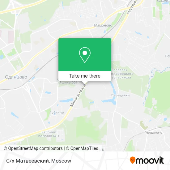 С/х Матвеевский map