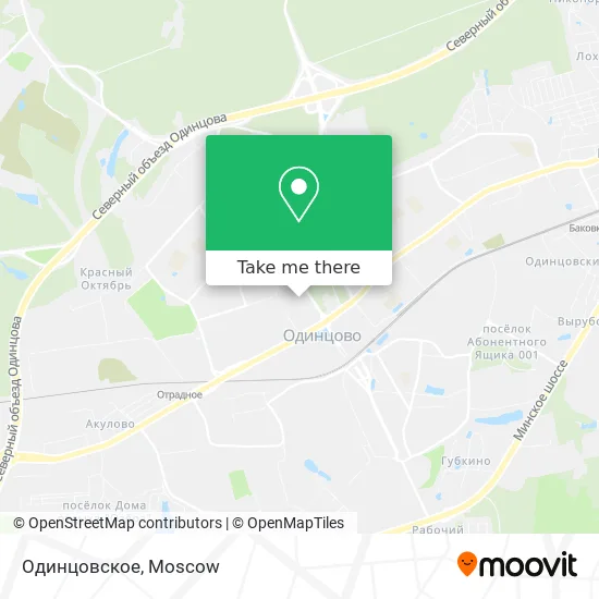Одинцовское map