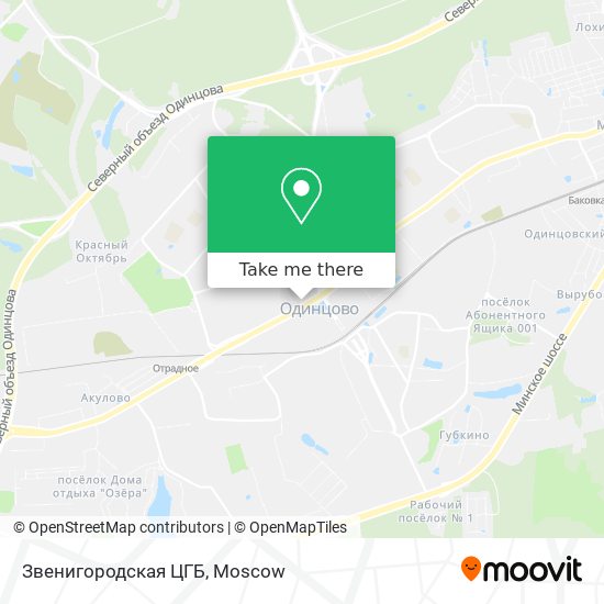 Звенигородская ЦГБ map