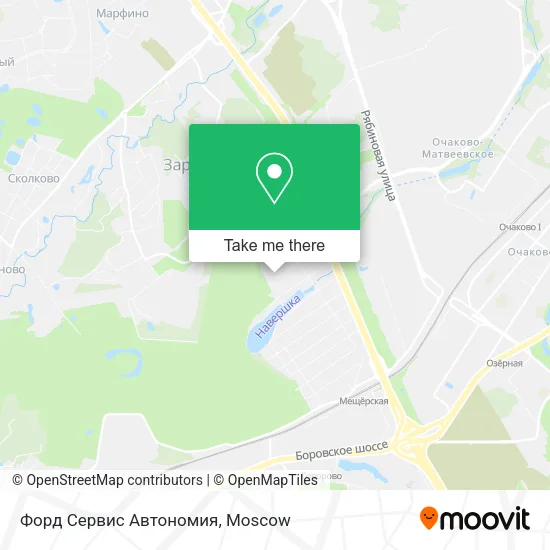 Форд Сервис Автономия map