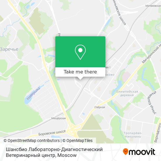 Шансбио Лабораторно-Диагностический Ветеринарный центр map