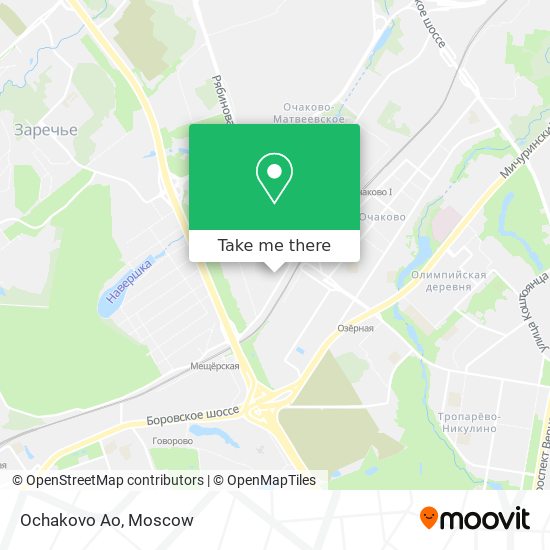 Ochakovo Ao map