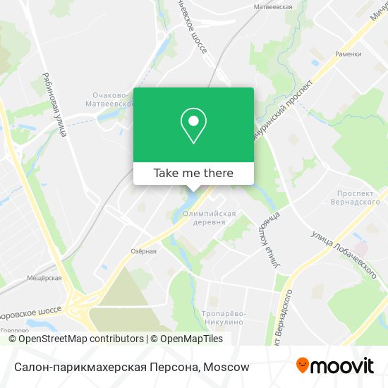 Салон-парикмахерская Персона map