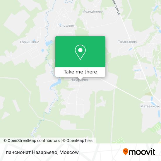 пансионат Назарьево map