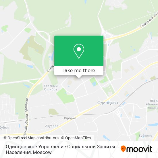 Одинцовское Управление Социальной Защиты Населения map