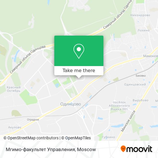 Мгимо-факультет Управления map