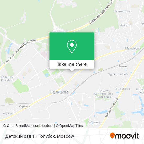 Детский сад 11 Голубок map