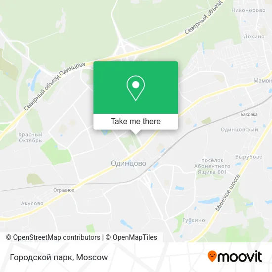 Городской парк map