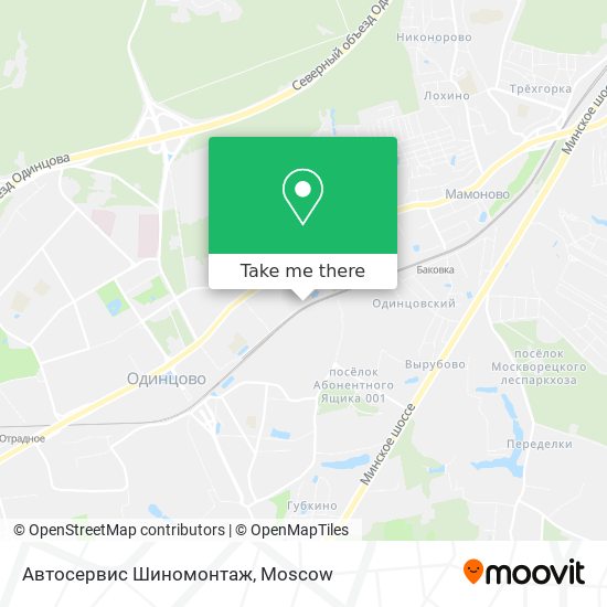 Автосервис Шиномонтаж map