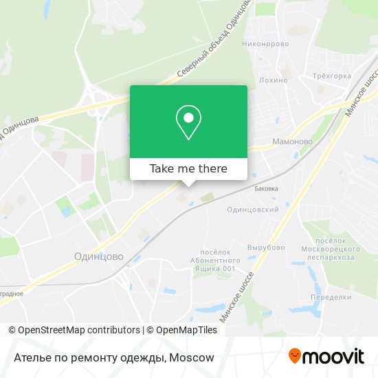 Ателье по ремонту одежды map