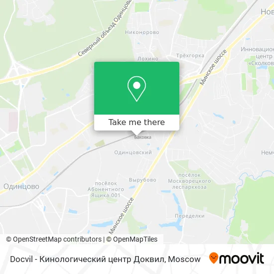 Docvil - Кинологический центр Доквил map