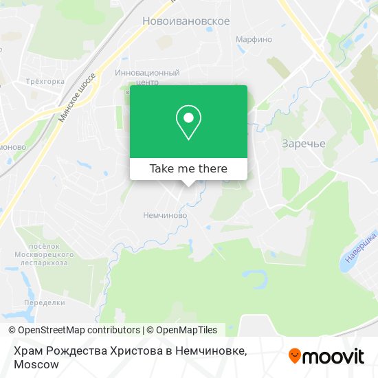 Храм Рождества Христова в Немчиновке map