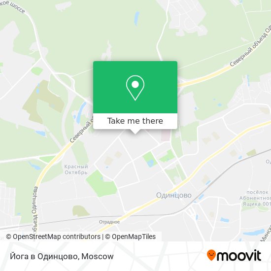 Йога в Одинцово map