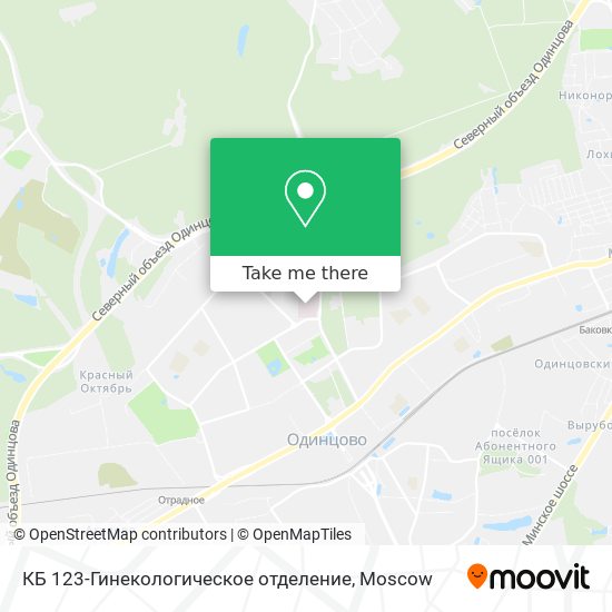 КБ 123-Гинекологическое отделение map