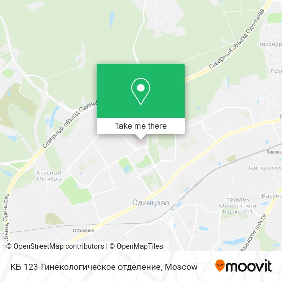 КБ 123-Гинекологическое отделение map