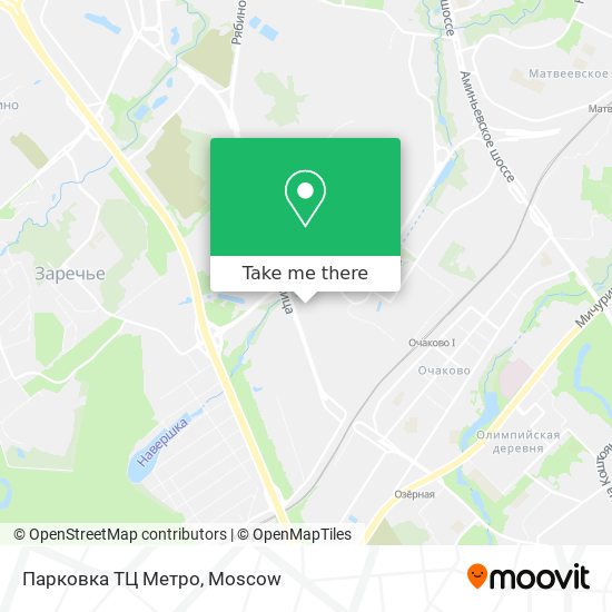 Парковка ТЦ Метро map