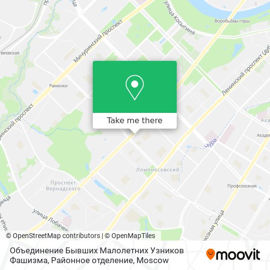 Объединение Бывших Малолетних Узников Фашизма, Районное отделение map