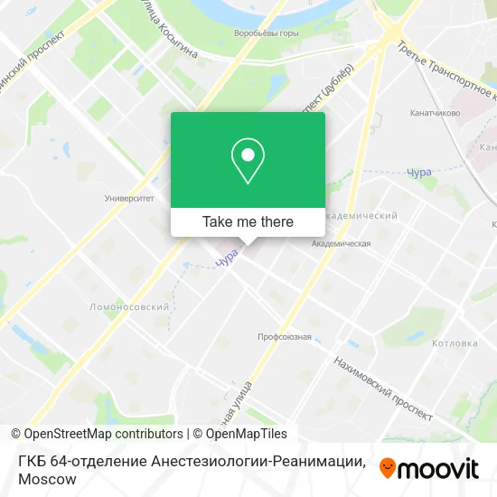 ГКБ 64-отделение Анестезиологии-Реанимации map