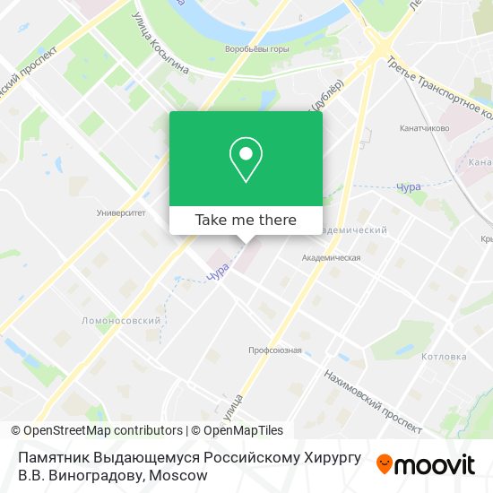 Памятник Выдающемуся Российскому Хирургу В.В. Виноградову map