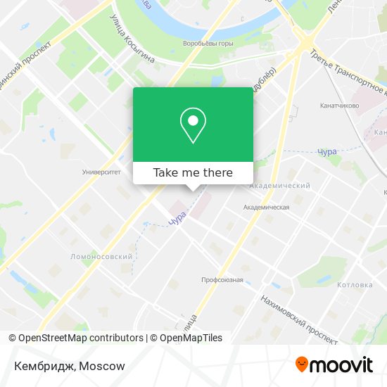 Кембридж map