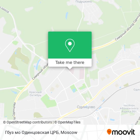 Гбуз мо Одинцовская ЦРБ map