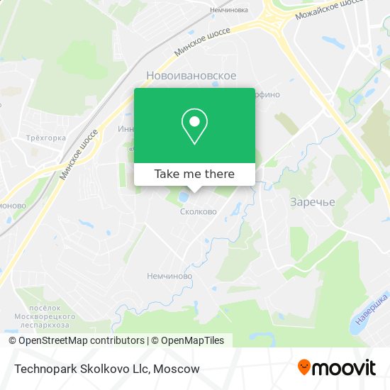 Technopark Skolkovo Llc map